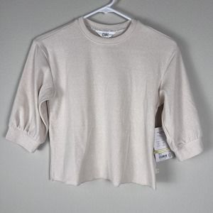 ATHLETA GIRL CHANGE MAKER RIB SWEATSHIRT LONG SLEEVE  SIZE XS‎ 6 NEW